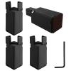 4Pcs Adjustable Chair Riser Bed Furniture Riser Heavy Duty Desk Couch Bottom Elevator Metal Sofa Table Raiser 1.97/3.94inch Lift Support 20,000lb for Furniture Thickness 0.8-1.4inch US view 4
