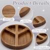 FINGERINSPIRE Peace Sign Wood Display Tray Round Wood Storage Holder Tray Stones Display Tray Saddle Brown Storage Tray for Crystals Stones Rings Earrings Jewelry Small Keys Table Home Decor view 4