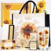 Sunflower Christian Gifts Set for Women - Inspirational Birthday Basket with Faith Theme Tumbler Tote Bag, Encouragement Thank You Present for Mom, Sister, Friends view 1