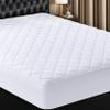 Utopia Bedding Quilted Fitted Mattress Pad, Queen Size, Elastic Fitted Mattress Topper Protector and Cover with Deep Pocket Stretches up to 16 Inches, Machine Washable (White, Pack of 10) view 1