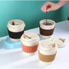 ECUIJWEIF Coffee cups, milk tea cups, portable cups, car water cups view 4