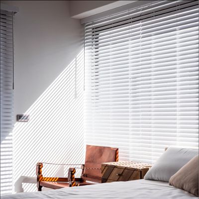 VEZEBSTR 2'' Faux Wood Blinds for Windows, Wooden Blinds for Indoor Windows Cordless Horizontal Venetian Blinds, Mini Blinds Window Blinds. White.(66''W x 12''H or 167.6cmW x 30.5cmH)