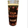 Dia de Los Muertos Decorative Candle Holder, Glass Jar with Sugar Skull Design, 8 in, Design May Vary view 2