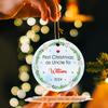 1st Xmas As Uncle Ornament, Customized First Christmas As Uncle Ornament Hanging with Name, Personalized 1st Time As Uncle Ornaments 2026 view 2