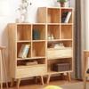 JOYNOW Bookshelf Creative Simple Solid Wood Bookcase Living Room Study Storage Rack Office Simple Wooden Bookshelf Bookshelves(S:70CMX30CMX122CM) view 2
