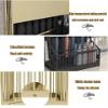 DLYZAYE 2 Tier Commercial Umbrella Stand Umbrella Holder for Hotels Offices Banks Schools,Indoor Large-Capacity Umbrella Stand Entrance Umbrella Organizer(Size:36x25x50cm/14x9.8x19.7inch) view 4