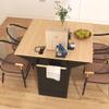 jurmiture 55.7'' Large Kitchen Island with 2 Drop Leaf, Rolling Kitchen Cart on 5 Wheels with Power Outlet, Folding Storage Dining Table with Spice & Towel Rack, 3 Drawers, for Kitchen, Dining Room view 2