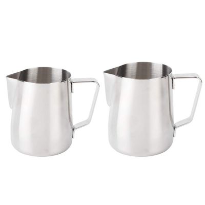 HGRVUTCFI Coffee Milk jug,Stainless Steel Milk Frothing Cup Art Pitcher Coffee Latte Jug Mug(350ML)