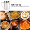 HGRVUTCFI Coffee Milk jug,Stainless Steel Milk Frothing Cup Art Pitcher Coffee Latte Jug Mug(350ML) view 4