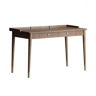 XUNTING Pc Desk Office Desk Study Furniture Desktop Laptop Table Home Writing Desk Work Study Desk with 2 Drawers and Side Bezels Study Table(1.4 Meters)