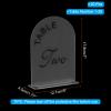 uxcell 20pcs Matte White Arch Acrylic Sign with Stand, 5 x 7 Inch Acrylic Arch Table Number Holders for Wedding Table Centerpiece Decoration (Number 1-20) view 2