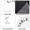 uxcell 20pcs Matte White Arch Acrylic Sign with Stand, 5 x 7 Inch Acrylic Arch Table Number Holders for Wedding Table Centerpiece Decoration (Number 1-20) view 3