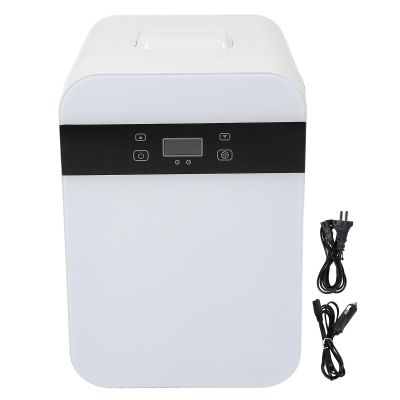 12L Mini Fridge, Small Fridge Multifunction Efficient Dual Core Digital Display Silent Portable Refrigerator for Bedroom Car Dorm Office(US Plug 110V)