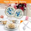 uxcell Wooden Plate Stands for Display, 6.5 Inch Decorative Picture Easel Frame Display Holder Stand for Platters Bowl Dish Pictures Book Tabletop Art Decor, White view 4