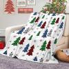 Bcsewcg Christmas Tree Throw Blanket, Rustic Winter Cabin Green and Red Check Plaid Christmas Tree Blankets for Couch Bed Decoration,Cozy Winter Throw Holiday Blanket for Sofa view 1