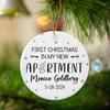 1st Xmas in My New Apartment Ceramic Ornament 2026, Personalized First Christmas in My New Apartment Ornament Gift, Custom Name/Date Ornament Gift for Housewarming, My New Apartment Ceramic Ornaments view 4