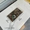 13.4 x 8 inch Large Marble Tray with Scalloped Edge, Rectangle Decorative Tray for Dresser Home Decor (Dark Brown) view 2
