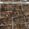 13.4 x 8 inch Large Marble Tray with Scalloped Edge, Rectangle Decorative Tray for Dresser Home Decor (Dark Brown) view 3