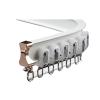 Aluminum Alloy Curtain Track Rail Set Wall Mount Sliding Curtain Ceiling Track System Easy to Bend for Room Divider, Sliding Curtain Track System(15m/49ft) view 2
