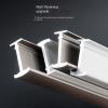 Aluminum Alloy Curtain Track Rail Set Wall Mount Sliding Curtain Ceiling Track System Easy to Bend for Room Divider, Sliding Curtain Track System(15m/49ft) view 4