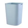 Indoor Trash Can 8/12 Liter Square Trash Can No Lid, Modern Simple Plastic Waste Basket, Open Top Garbage Can with Pressure Ring for Living Room, Bedroom, Office Decorative Household Trash Can(Blue,S) view 1