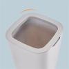 Indoor Trash Can 8/12 Liter Square Trash Can No Lid, Modern Simple Plastic Waste Basket, Open Top Garbage Can with Pressure Ring for Living Room, Bedroom, Office Decorative Household Trash Can(Blue,S) view 3