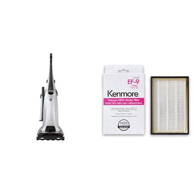 Kenmore Floor Care Elite Upright Bagged Vacuum + Kenmore 53296 EF-9 Media Vacuum Cleaner Exhaust Filter