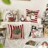 AVOIN colorlife Merry Christmas Snowman Reindeer Gloves Eucalyptus O Holy Night Jesus Snowflake Throw Pillow Covers, 18 x 18 Inch Cushion Case for Sofa Couch Set of 8 view 2