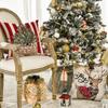 AVOIN colorlife Merry Christmas Snowman Reindeer Gloves Eucalyptus O Holy Night Jesus Snowflake Throw Pillow Covers, 18 x 18 Inch Cushion Case for Sofa Couch Set of 8 view 3