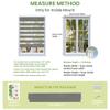 MoDanCeQ No Drill No Tools Blackout Zebra Blinds for Windows,Cordless,Premium Thick Linen Fabric,Durability,Quick Install,Free Light Control for Home,Office,Roller Shades,Grey,46.5" W x 36" H view 2