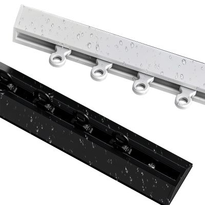 3.28ft-19.6ft Curtain Track, Ceiling Curtain Track, Curtain Track Ceiling Mount, Ceiling Track System for Curtains, Drapes, Room Dividers Ceiling Mount Single Curtain Tracks System(White,1.25m/4.1FT)