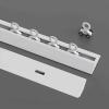 3.28ft-19.6ft Curtain Track, Ceiling Curtain Track, Curtain Track Ceiling Mount, Ceiling Track System for Curtains, Drapes, Room Dividers Ceiling Mount Single Curtain Tracks System(White,1.25m/4.1FT) view 2