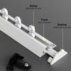 3.28ft-19.6ft Curtain Track, Ceiling Curtain Track, Curtain Track Ceiling Mount, Ceiling Track System for Curtains, Drapes, Room Dividers Ceiling Mount Single Curtain Tracks System(White,1.25m/4.1FT) view 3