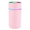 USB Car Humidifier - Portable 320ml Mini Quiet Home Aromatherapy Diffuser with Colorful Night for Office Car and Personal Cup, Travel Desk Home Bedroom Small - pink view 1