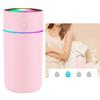 USB Car Humidifier - Portable 320ml Mini Quiet Home Aromatherapy Diffuser with Colorful Night for Office Car and Personal Cup, Travel Desk Home Bedroom Small - pink view 3