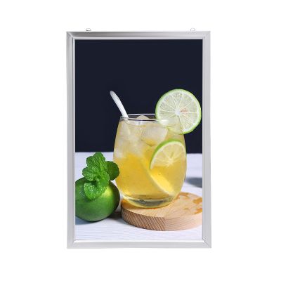 24" x 36" LED Poster Frame, Movie Poster Photo Frame LED Light Box Display Sign Holder, Wall Mounted Backlit Art Picture Frame Aluminum Lighting Photo Frames for Arts Movie Poster Advertising Display