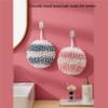 JOYO Chenille Hand Towel,Hanging Hand Towels for Bathroom,Fuzzy Ball Hand Towels for Kitchen,Bathroom Hand Towels with Hanging Loops,Puff Ball Hand Towel Quick Dry (4Pcs 02) view 4