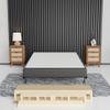 Greaton, 8-Inch Sturdy Box Spring for Mattress Support-Durable and Easy to Assemble Natural Wood Foundation for King, Black view 1