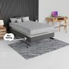 Greaton, 8-Inch Sturdy Box Spring for Mattress Support-Durable and Easy to Assemble Natural Wood Foundation for King, Black view 3