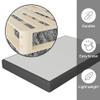 Greaton, 8-Inch Sturdy Box Spring for Mattress Support-Durable and Easy to Assemble Natural Wood Foundation for King, Black view 4