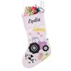 Joyestore Personalized Girls Cute Pink Farm Animals Tractor Christmas Stocking,Custom Christmas Stocking for Boys,Girls,Home Decor,Holiday Decorations,Only One Stocking view 1