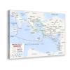Paul's Missionary Journeys Bible Story Study Map Poster Landscape Picture Print Canvas Poster Modern Wall Art for Living Room Bedroom Decor 24x36inch(60x90cm) Frame view 1