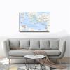 Paul's Missionary Journeys Bible Story Study Map Poster Landscape Picture Print Canvas Poster Modern Wall Art for Living Room Bedroom Decor 24x36inch(60x90cm) Frame view 4
