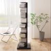 JCWGLY Bookcases Metal Floor-Standing Invisible Bookshelf, Heavy Duty Spine Book Tower, Large Capacity Vertical Corner Book Shelf, for Living Room, Bedroom, Study Room(Red,5 Tier) view 2