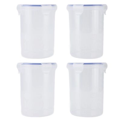 12Pack Paint Container Set, 1000ml Transparent Paint Storage, Paint Container with Stainless Steel Mixing Ball, Airtight Paint Cups with Paint Brush for Repainting