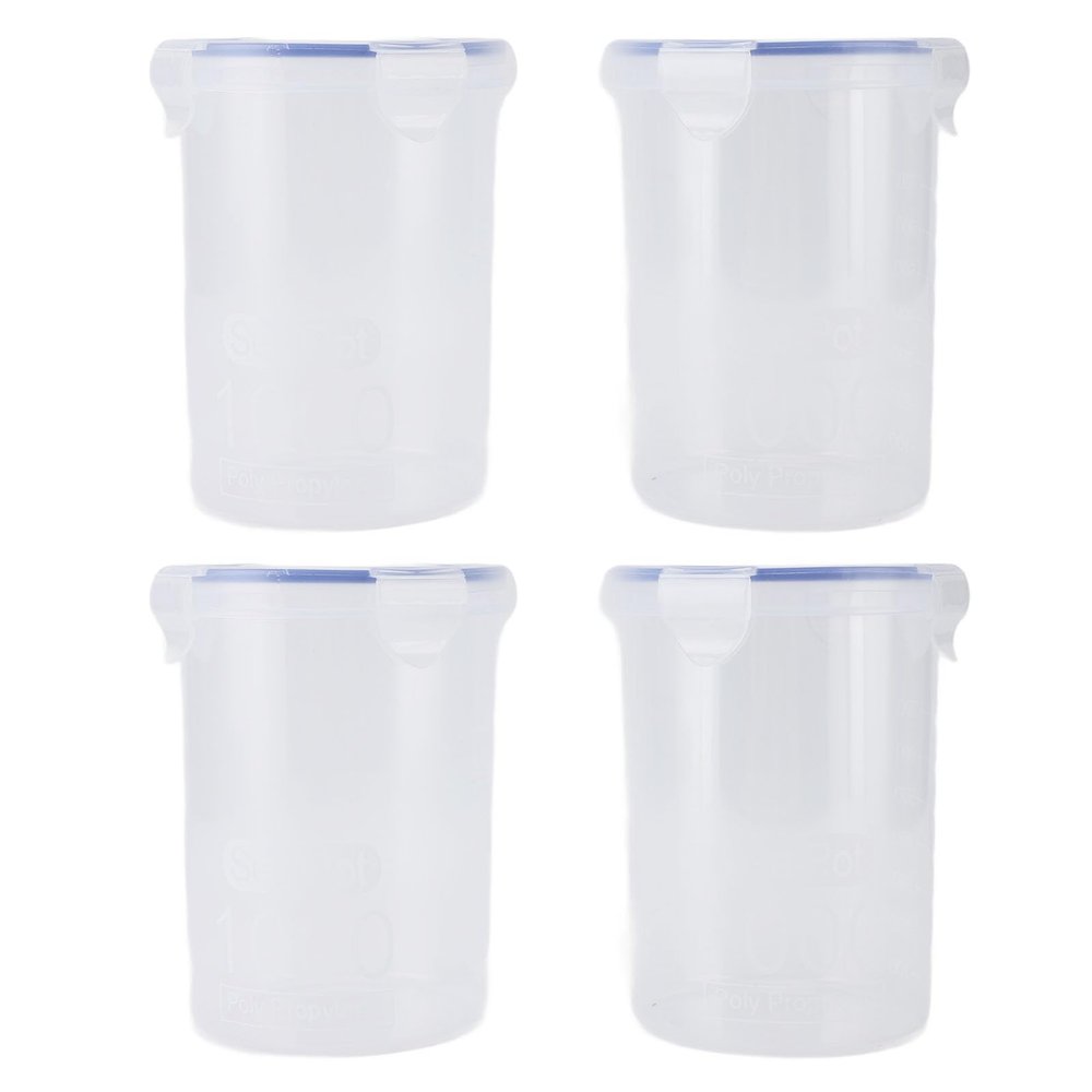 12Pack Paint Container Set, 1000ml Transparent Paint Storage, Paint Container with Stainless Steel Mixing Ball, Airtight Paint Cups with Paint Brush for Repainting