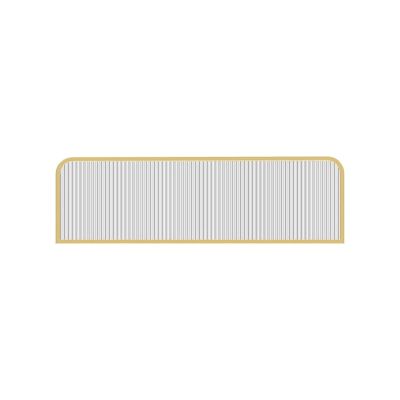 Dividers for Dining Areas, Restaurant Striped Glass Decorative Partitions Grille, Semi-Privacy Bar 30/50cm Low Fence Desk Divider(30x100cm/11.8x39.37in)