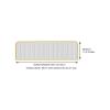 Dividers for Dining Areas, Restaurant Striped Glass Decorative Partitions Grille, Semi-Privacy Bar 30/50cm Low Fence Desk Divider(30x100cm/11.8x39.37in) view 2