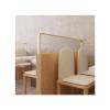 Dividers for Dining Areas, Restaurant Striped Glass Decorative Partitions Grille, Semi-Privacy Bar 30/50cm Low Fence Desk Divider(30x100cm/11.8x39.37in) view 3