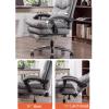 Office Products Ergonomic Computer Chair Home Company Boss Chair Reclining Office Swivel Chair with Footrest Dormitory Game Chair Large Angle Adjustment(Grey) view 4
